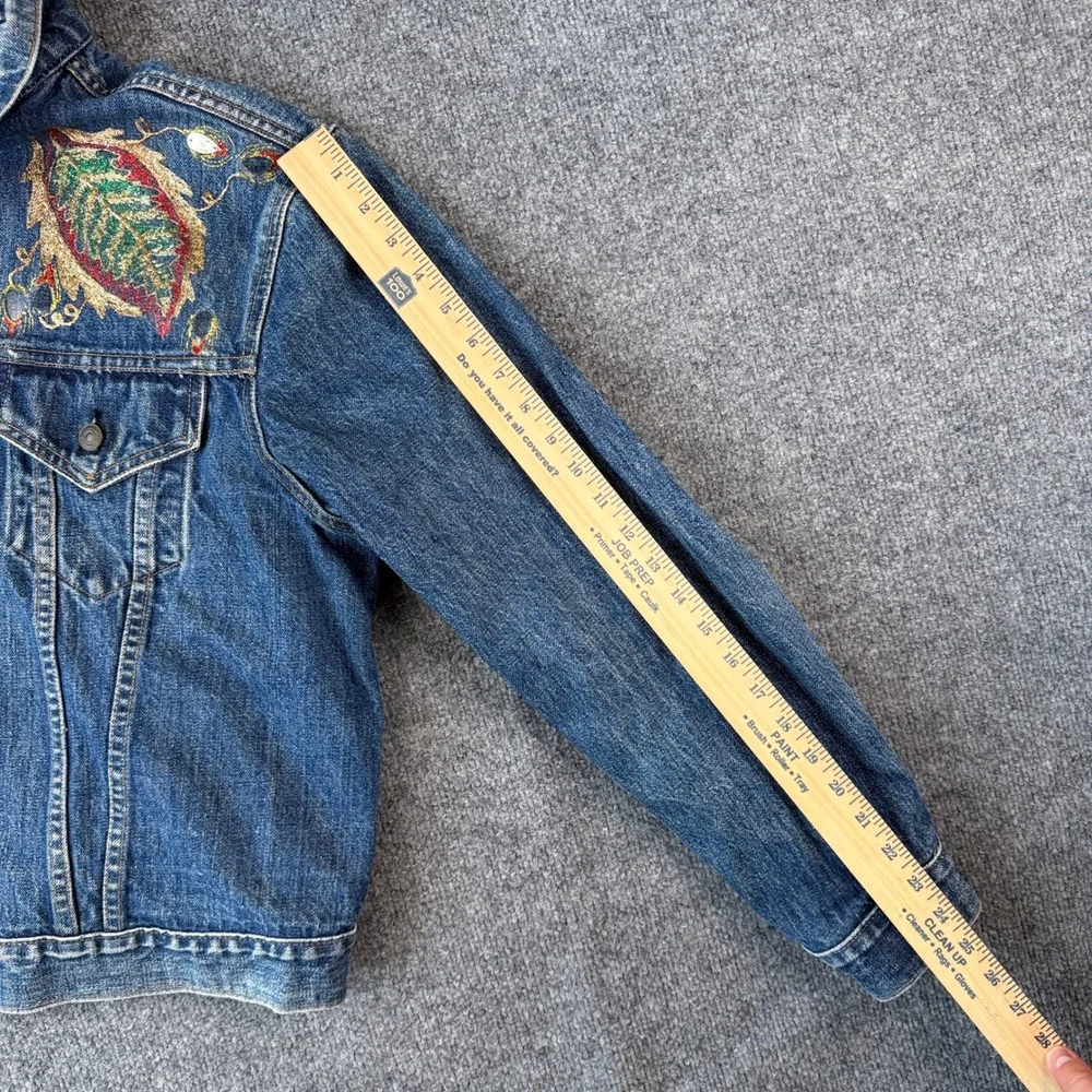 Vintage 70s Levis Jacket Mens 50 2XL Blue Glitter Art Type 3 Made in USA